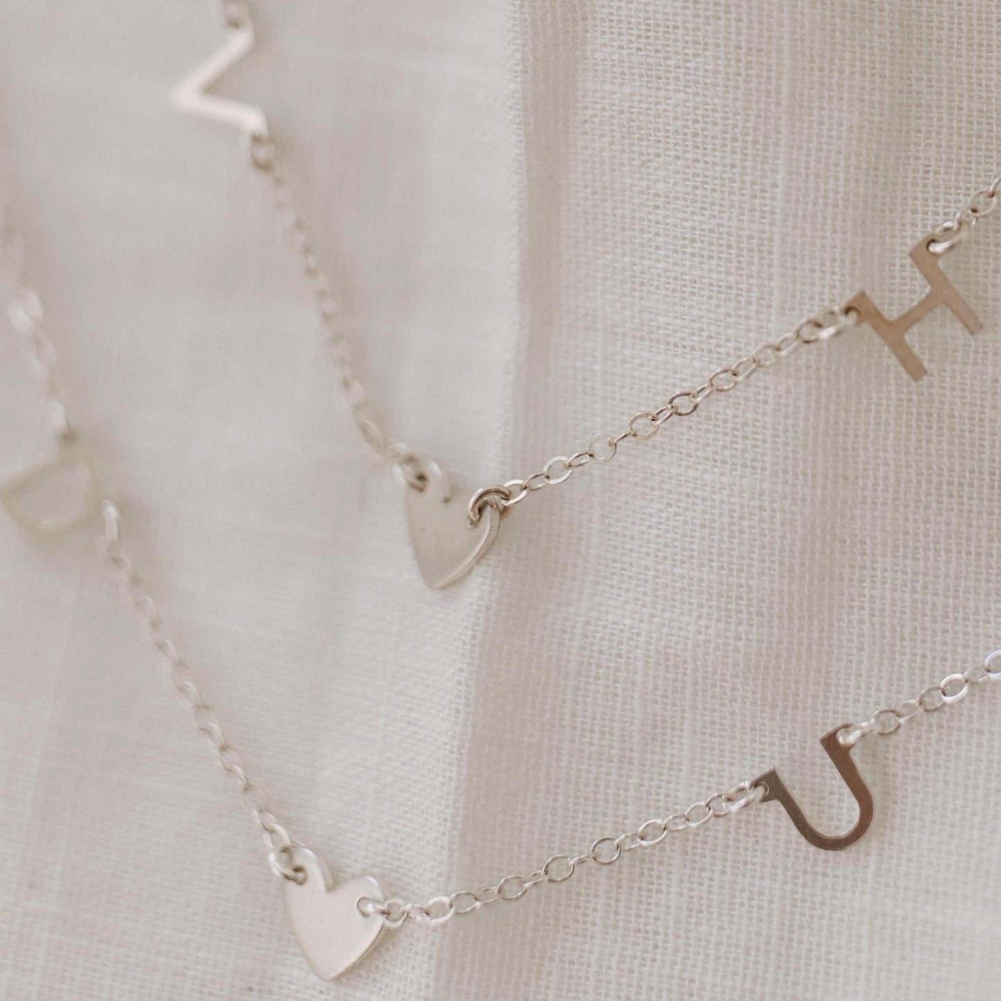 Silver Darling Initial Necklace