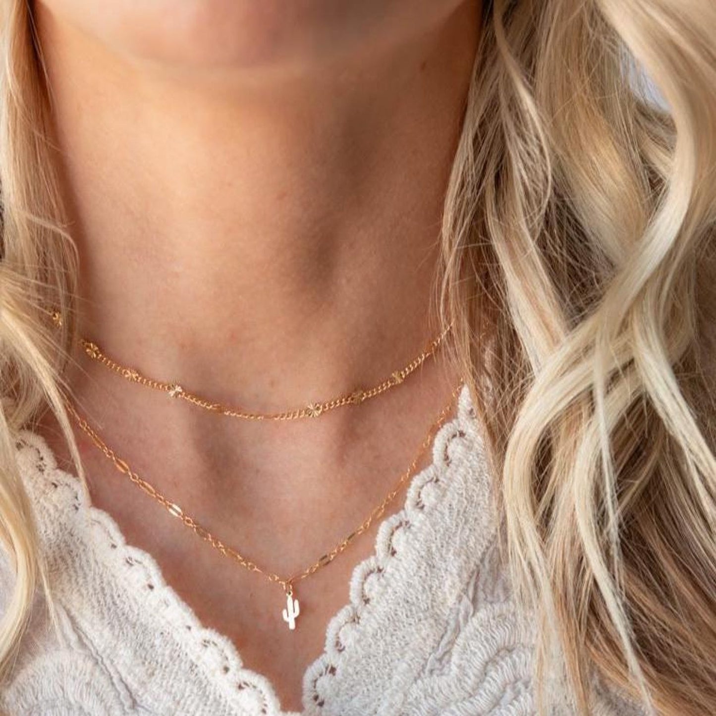 Dainty Saguaro Necklace