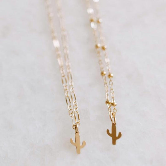 Dainty Cactus Necklace