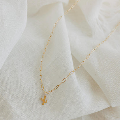 Dainty Cactus Necklace