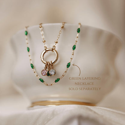 Birthstone Link Necklace