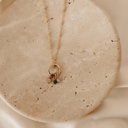 Birthstone Link Necklace
