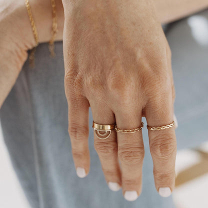 Paperclip Chain Ring