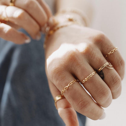 Paperclip Chain Ring