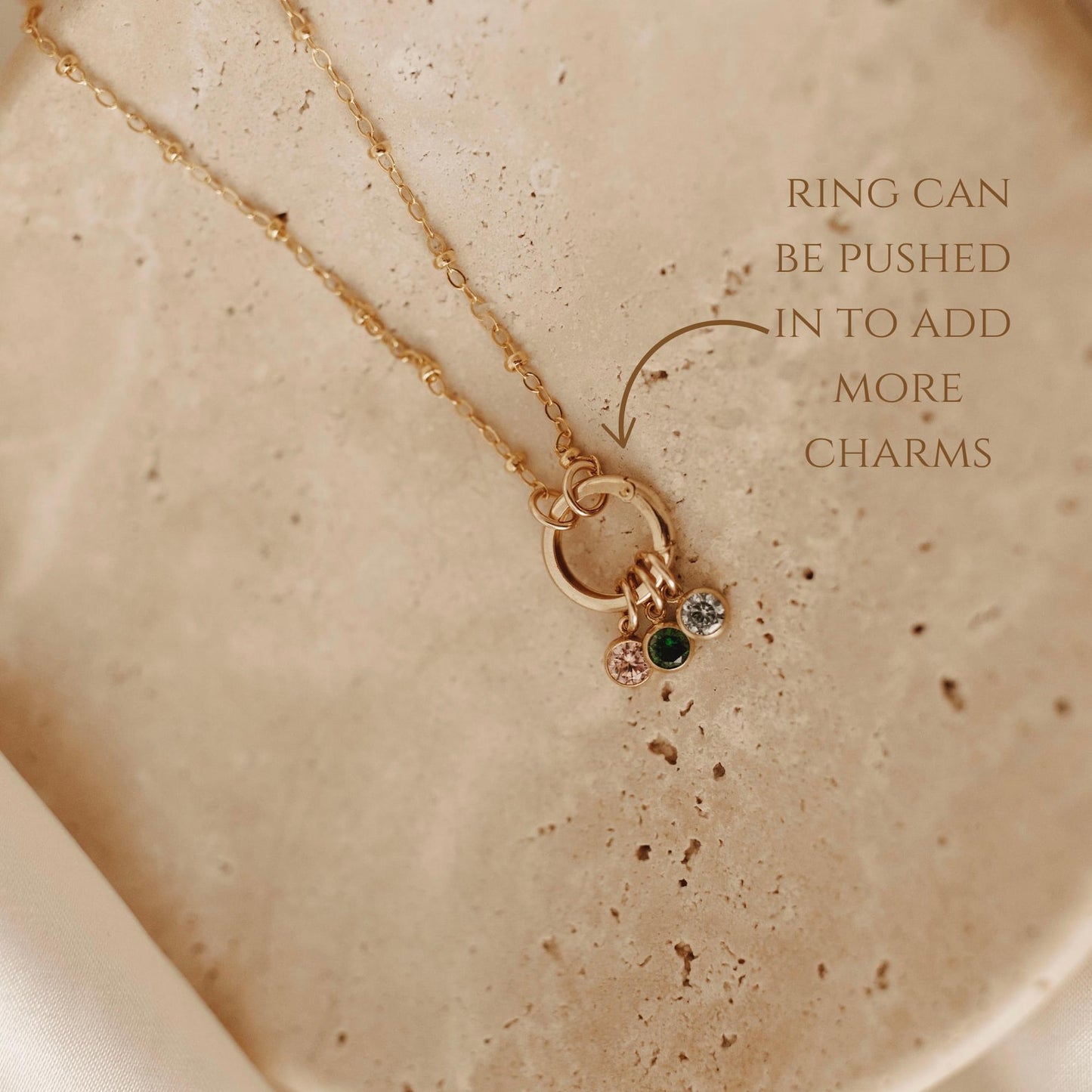 Birthstone Link Necklace