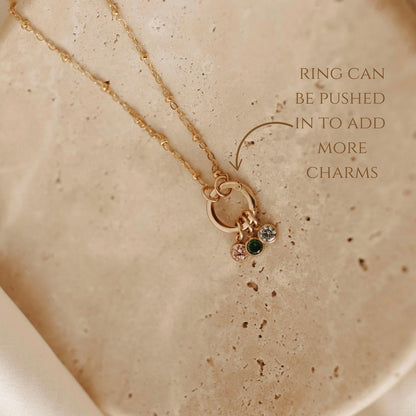 Birthstone Link Necklace