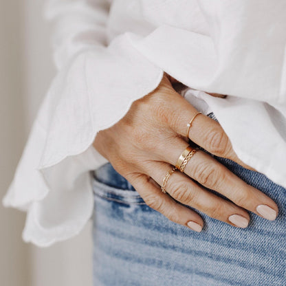 Paperclip Chain Ring