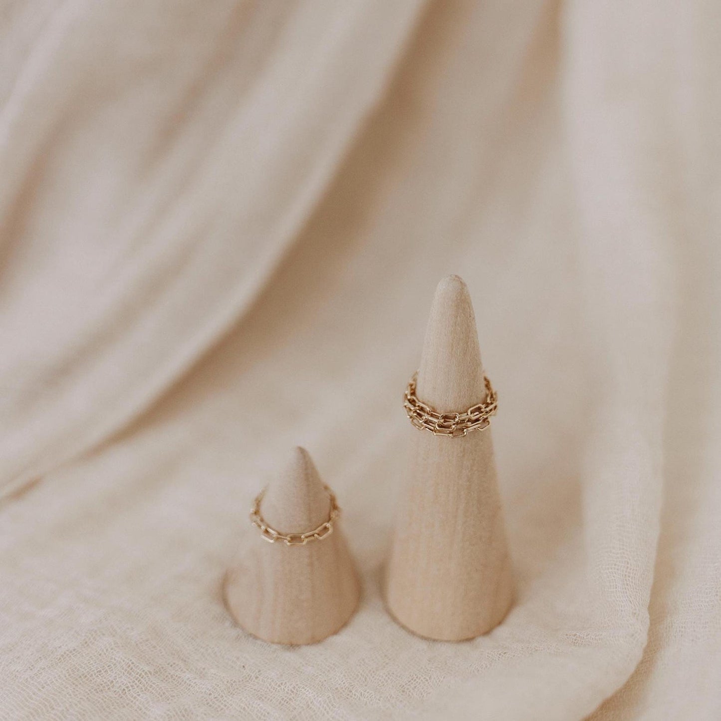 Paperclip Chain Ring