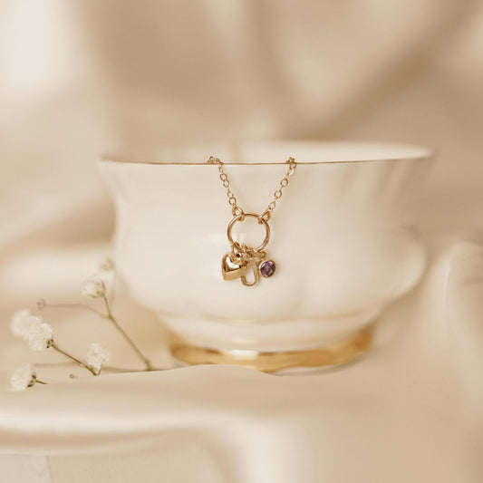 Gold Filled Charm Necklace