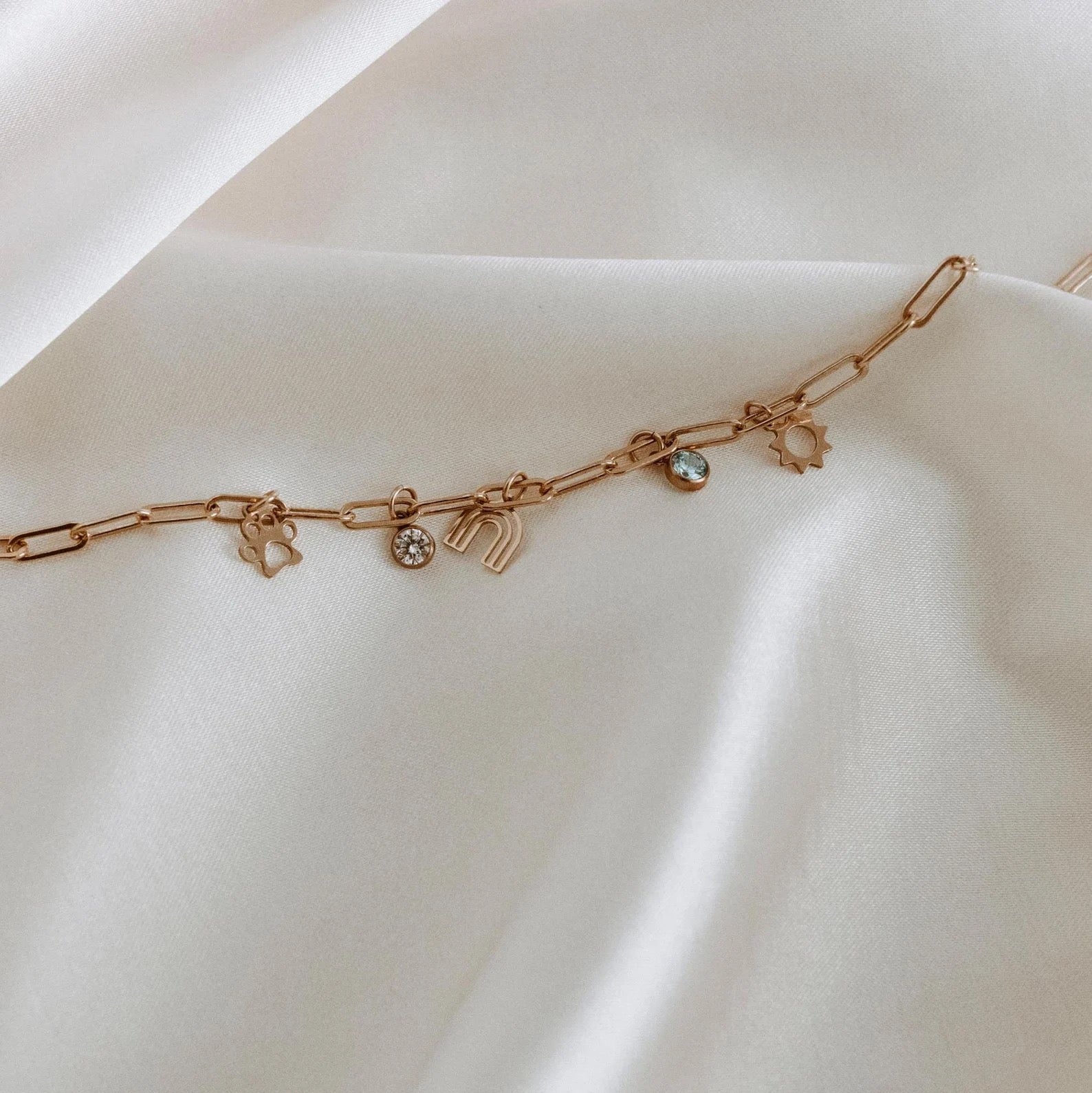 large charm necklace