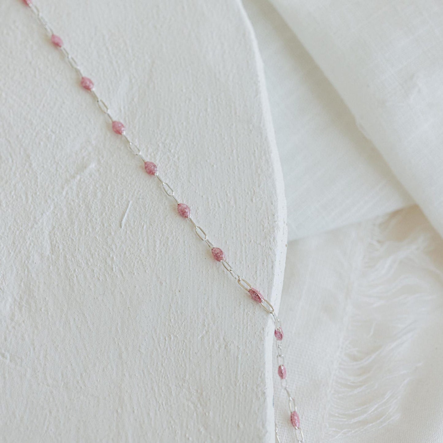 silver enamel necklace 