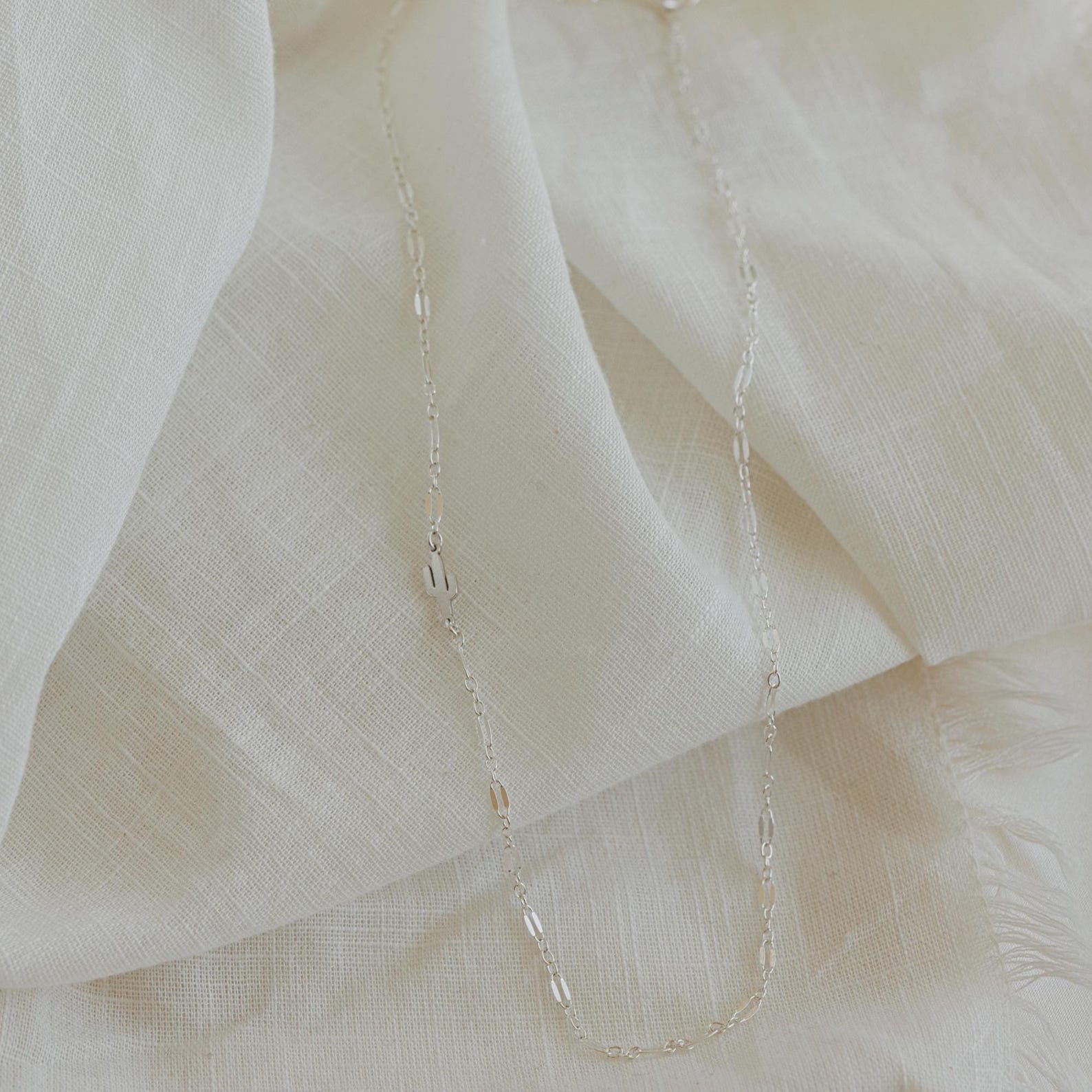 silver saguaro necklace