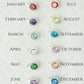 sterling silver birthstones