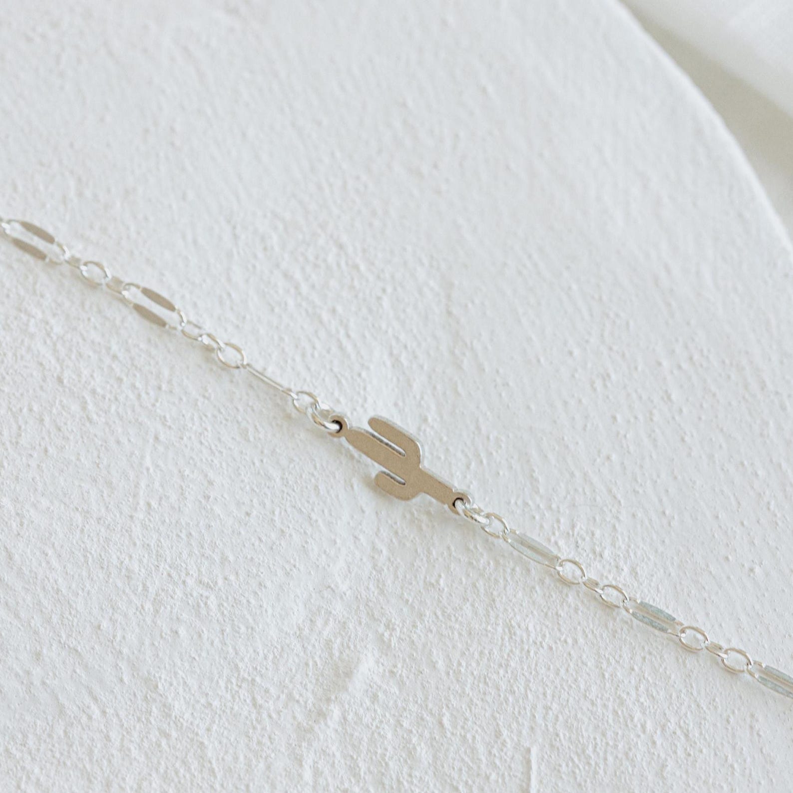 sterling silver cactus necklace 