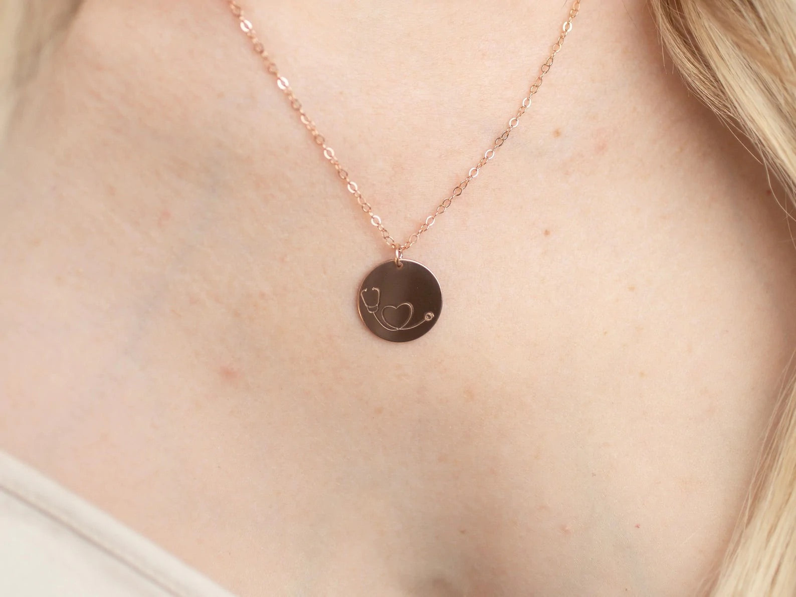 14k Gold Nurse Necklace