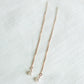 Rose Gold Pearl Threader Earrings
