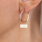 14k rose gold hoop earrings