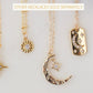14k crescent moon necklace