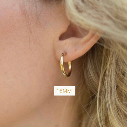 14k gold filled earring hoops