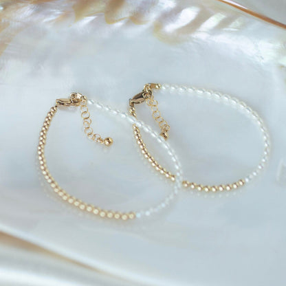 14k gold pearl bracelet