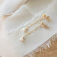 Beaded Chain Stud Earrings