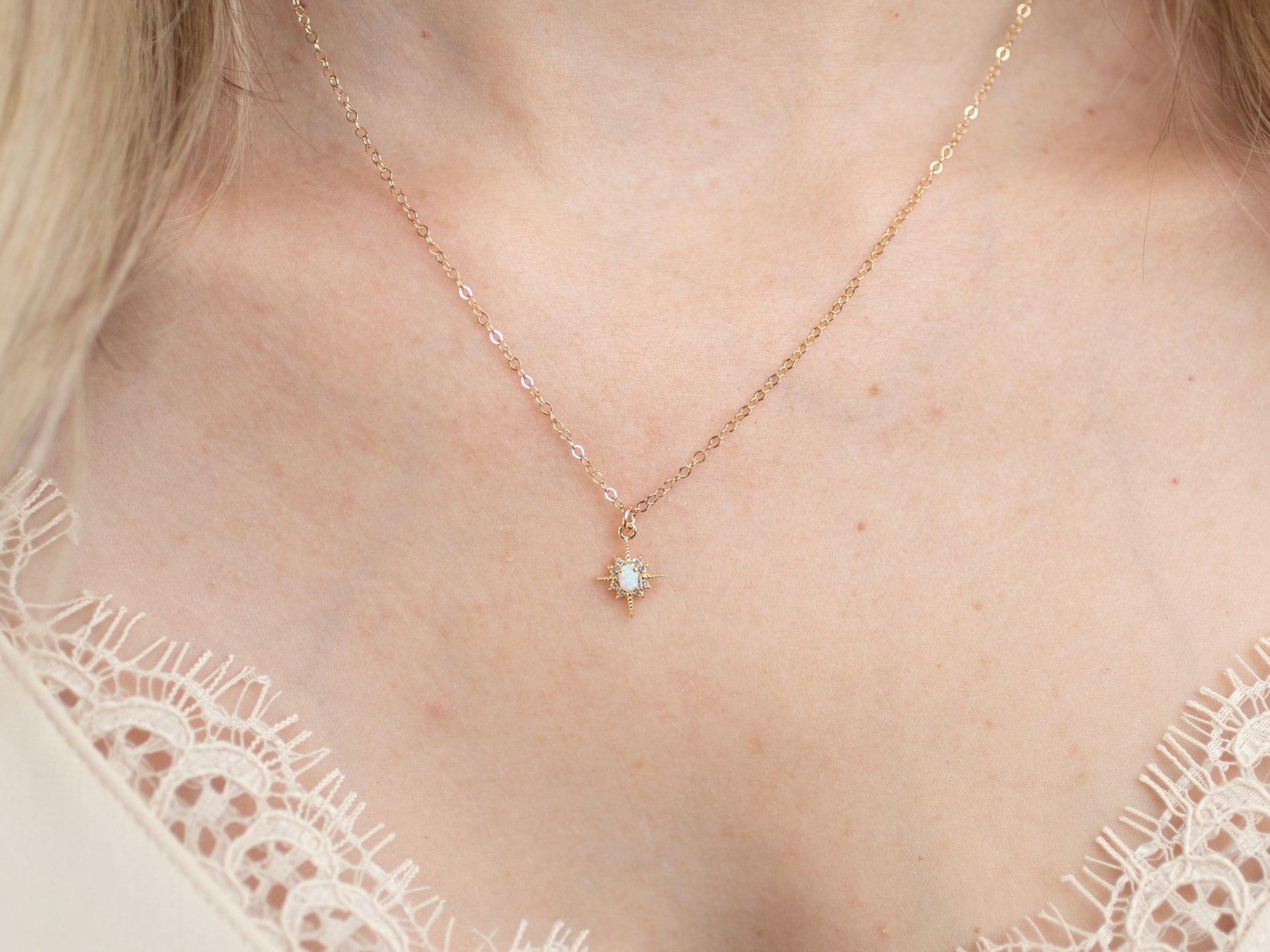 Gold Lucky Star Necklace