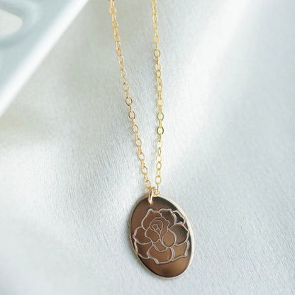 Birth Month Flower Necklace