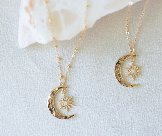 Crescent Starburst Necklace