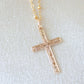 Floral Cross Necklace