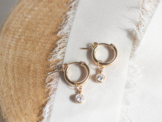 Gold Classic Sparkle Earring | Gold Earring