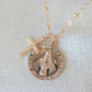 Gold Faith Mary Necklace For Style