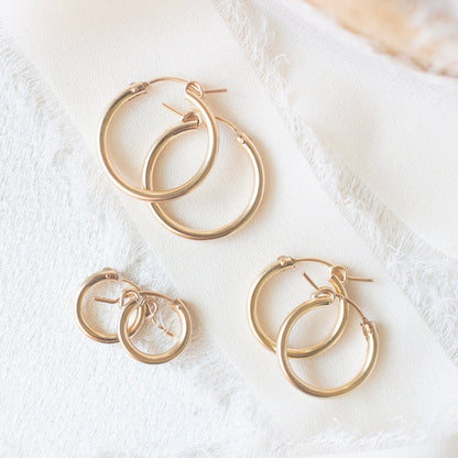Gold Filled Hoops