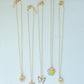 Gold Kids Enamel Necklace