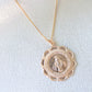 Gold Large Mary Necklace Women