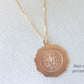 Gold Large Mary Necklace Women