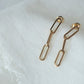 Gold Paperclip Earrings