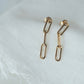 Gold Paperclip Earrings For Women