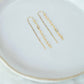 Gold Paperclip Threader Earrings