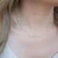 Gold Pearl Choker Necklace