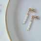 Gold Pearl Stud Earrings
