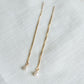 Gold Pearl Threader Earrings For Women