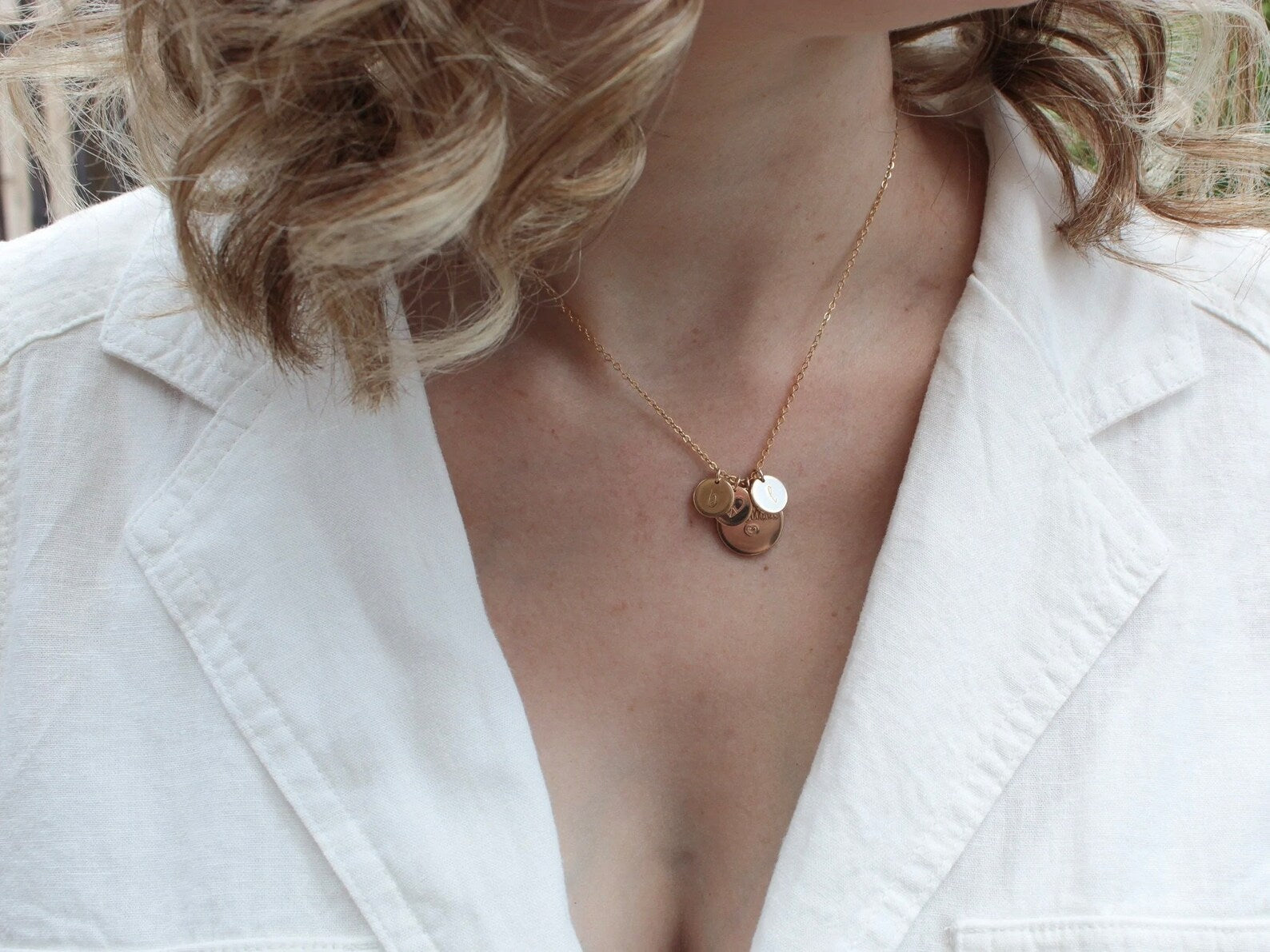 Gold Personalized Mama Necklace