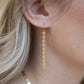 Gold Poppy Threader Earrings