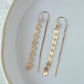 Gold Poppy Threader Earrings For Women