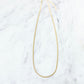 Gold Small Herringbone Necklace