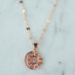 Rose Gold Solar Eclipse Necklace