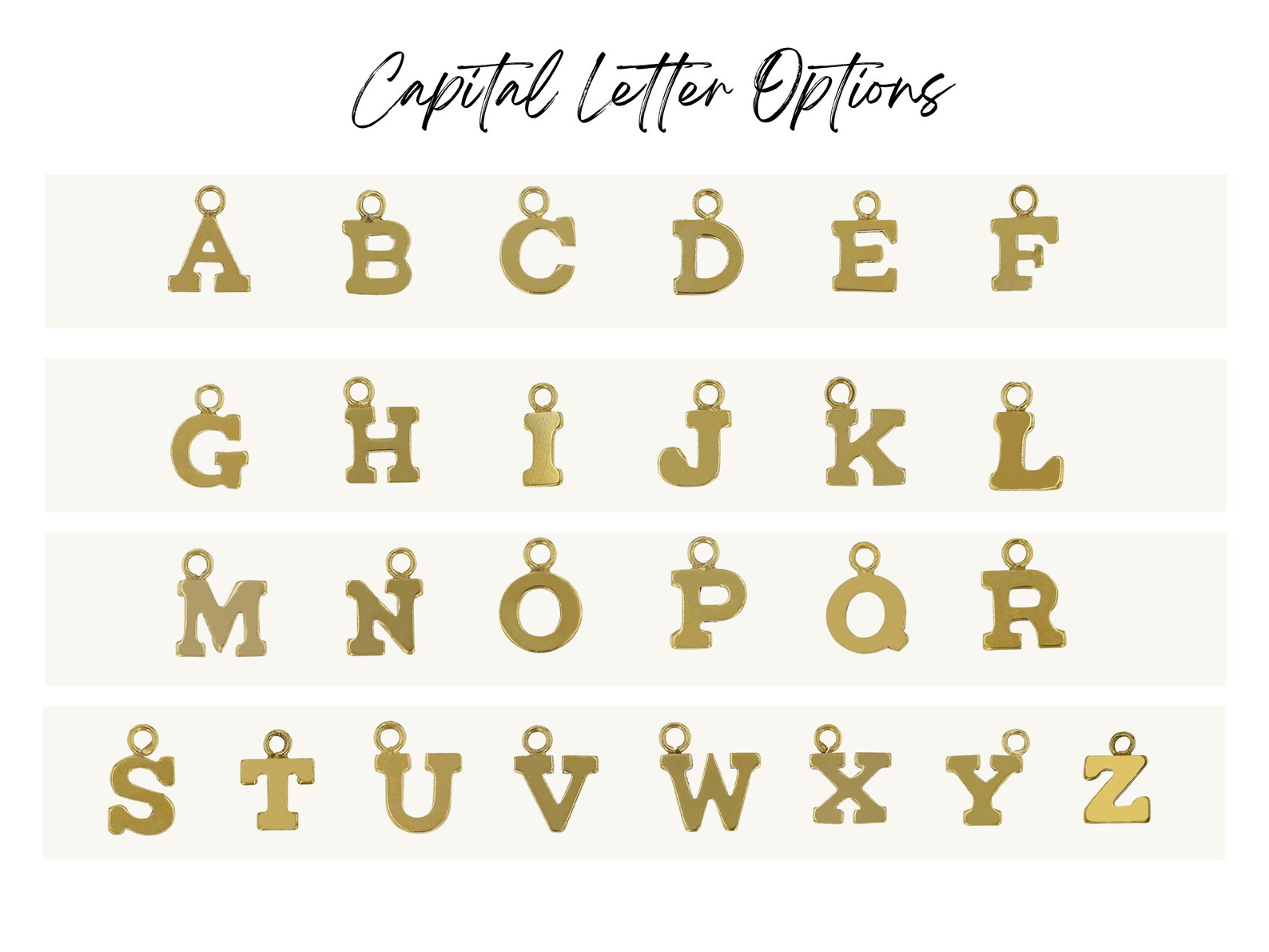 Tiny Letter Necklace