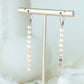 Rose Gold Poppy Leverback Earrings