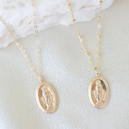 Oval Mary Necklace