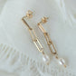 Paperclip Pearl Earrings